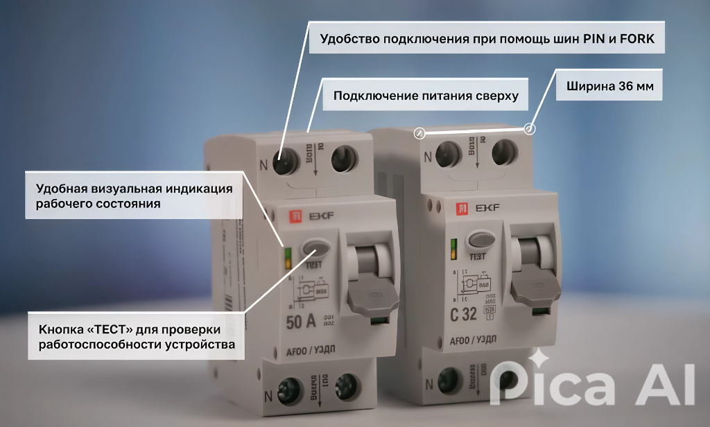 Строение и конструкция устройства защиты от дугового пробоя