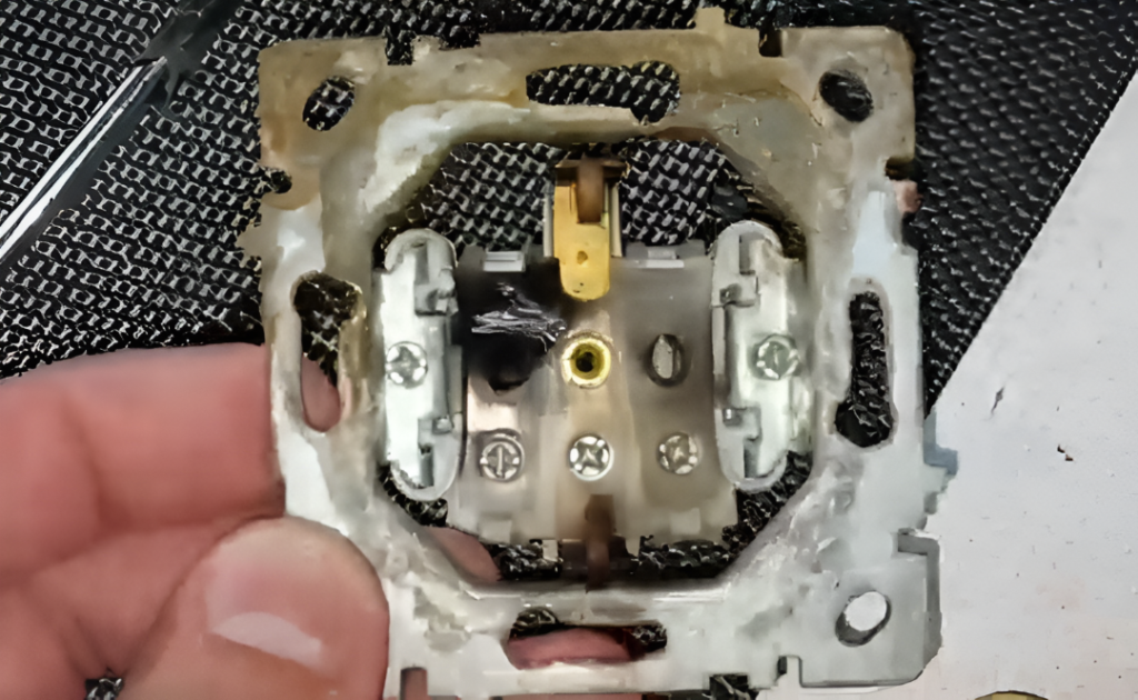 Потемнения розеток