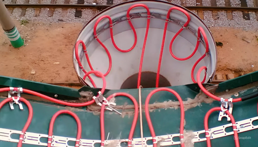 Укладка кабеля «змейкой»