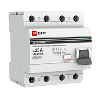 Выключатель дифференциального тока (УЗО) 4п 25А 30мА тип AC ВД-100 (электромех.) PROxima EKF elcb-4-25-30-em-pro – купить по низкой цене. Дифференциальные автоматы