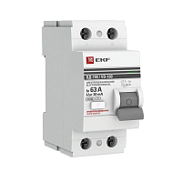 Выключатель дифференциального тока (УЗО) 2п 63А 30мА тип AC ВД-100 (электромех.) PROxima EKF elcb-2-63-30-em-pro – купить по низкой цене. Дифференциальные автоматы