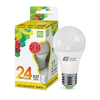 Лампа светодиодная LED-A65-standard 24Вт грушевидная 230В E27 3000К 2160лм ASD 4690612014265 купить оптом