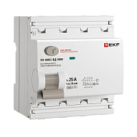Выключатель дифференциального тока 4п 25А 30мА тип AC 6кА ВД-100N электромех. PROxima EKF E1046M2530 – купить по низкой цене. Дифференциальные автоматы