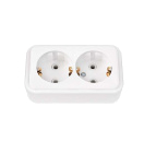 Розетка 2-м ОП 16А IP20 с заземл. бел. Bylectrica РА16-261 – купить по низкой цене. Низковольтное оборудование