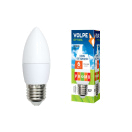 Лампа светодиодная LED-C37-6W/NW/E14/FR/O 6Вт свеча 4500К бел. E14 450лм 175-250В Volpe 10213 купить оптом