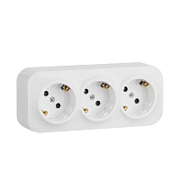 Розетка 3-м ОП Quteo 16А IP20 250В 3х2P+E с заземл. защ. шторки бел. Leg 782218 – купить по низкой цене. Низковольтное оборудование