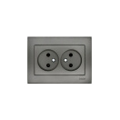 Розетка 2-м Rain без заземл. керамика матов. черн. графит LEZARD 703-4141-128 – купить по низкой цене. Низковольтное оборудование