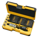 Набор бит SL/PH/PZ/Tx/HEX и головок с поворотной трещоткой Ergonic K в кейсе 22шт Felo 06072206 купить оптом