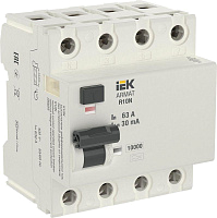 Выключатель дифференциального тока (УЗО) 4п 63А 30мА тип A ВДТ R10N ARMAT IEK AR-R10N-4-063A030 – купить по низкой цене. Дифференциальные автоматы