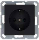 Розетка 1-м Shuko 16А IP20 с заземл. защ. шторки механизм черн. матов. soft touch Jasmart G5501PB – купить по низкой цене. Низковольтное оборудование