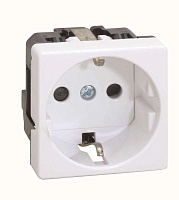 Розетка 1-м СП 2мод. Simon 27 16А 250В 2п с заземл. защ. шторки винтов. клеммы широкий модуль механизм бел. Simon 27472-65 – купить по низкой цене. Низковольтное оборудование