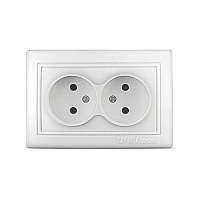 Розетка 2-м СП Севиль 16А IP20 без заземл. бел. UNIVersal С0102 – купить по низкой цене. Низковольтное оборудование