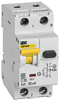 Выключатель автоматический дифференциального тока C 20А 30мА АВДТ32EM IEK MVD14-1-020-C-030 – купить по низкой цене. Автоматические выключатели