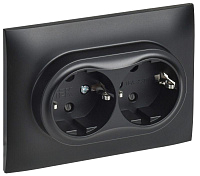 Розетка 2-м SKANDY 16А с заземл. защ. шторки в сборе SK-R07Bl черн. IEK SK-R24-16-K02-F – купить по низкой цене. Низковольтное оборудование