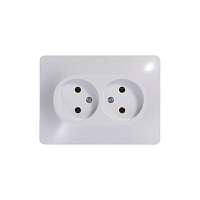 Розетка 2-м СП Glossa 16А IP20 без заземл. бел. SE GSL000120 – купить по низкой цене. Низковольтное оборудование