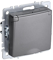 Розетка BRITE РСбш10-3-БрС 16А IP20 с заземл. защ. шторки с крышкой механизм сталь IEK BR-R16-16-K46 – купить по низкой цене. Низковольтное оборудование