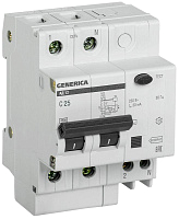 Выключатель автоматический дифференциального тока 2п 25А 30мА АД12 GENERICA MAD15-2-025-C-030 – купить по низкой цене. Автоматические выключатели