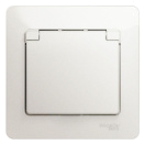 Розетка 1-м СП Glossa 16А IP20 с заземл. защ. шторки с крышкой в сборе перламутр. SE GSL000646 – купить по низкой цене. Низковольтное оборудование