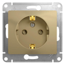 Розетка 1-м СП Glossa 16А IP20 с заземл. защ. шторки механизм титан SE GSL000445 – купить по низкой цене. Низковольтное оборудование
