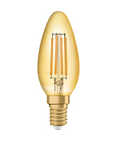 Лампа светодиодная филаментная Vintage 1906 LED CL B FIL GOLD 35 non-dim 4W/825 4Вт тепл. бел. E14 (замена 35Вт) зол. OSRAM 4058075293434 купить оптом