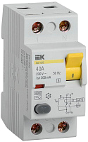 Выключатель дифференциального тока (УЗО) 2п 40А 300мА тип ACS ВД1-63 IEK MDV12-2-040-300 – купить по низкой цене. Дифференциальные автоматы