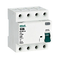 Выключатель дифференциального тока (УЗО) 4п 63А 30мА тип AC 6кА УЗО-03 DEKraft 14236DEK – купить по низкой цене. Дифференциальные автоматы