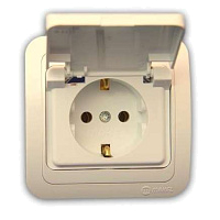 Розетка 1-м СП Mimoza 16А IP20 с крышкой керамика крем./крем. Makel 25009 – купить по низкой цене. Низковольтное оборудование