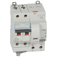 Выключатель автоматический дифференциального тока 2п C 50А 30мА тип AC 10кА DX3 4мод. Leg 411163 – купить по низкой цене. Автоматические выключатели