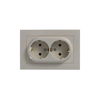 Розетка 2-м СП AtlasDesign 16А IP20 с заземл. в сборе беж. SE ATN000224 – купить по низкой цене. Низковольтное оборудование