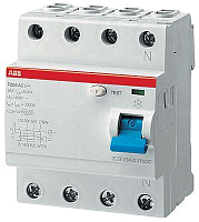 Выключатель дифференциального тока (УЗО) 4п 40А 30мА тип AC F204 ABB 2CSF204001R1400 – купить по низкой цене. Дифференциальные автоматы