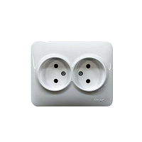 Розетка 2-м Karina Life без заземл. ПБТ бел. LEZARD 708-0200-128B – купить по низкой цене. Низковольтное оборудование