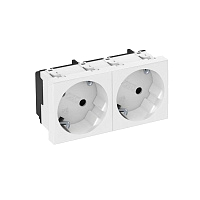 Розетка 2-м 2х2К+3 под углом 33град. шторки 16А 250В (45х90мм - 2 модуля Modul45) бел. OBO 6120103 – купить по низкой цене. Низковольтное оборудование