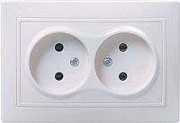 Розетка 2-м СП Кварта 10А IP20 без заземл. без защ. шторок бел. IEK ERK23-K01-10-DM – купить по низкой цене. Низковольтное оборудование
