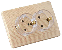 Розетка 2-м СП Мастер 16А IP20 250В с заземл. защ. шторки (стакан) сосна HEGEL РС16-382-02 – купить по низкой цене. Низковольтное оборудование