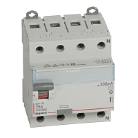 Выключатель диф. тока 4п 25А 300мА тип AC DX3 Leg 411722 – купить по низкой цене. Дифференциальные автоматы