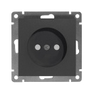Розетка 1-м СП Афина 16А IP20 без заземл. защ. шторки механизм графит Universal A0047-Gr – купить по низкой цене. Низковольтное оборудование