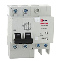 Выключатель автоматический дифференциального тока 2п 4мод. C 63А 30мА тип AC 4.5кА АД-2 EKF DA2-63-30 – купить по низкой цене. Дифференциальные автоматы