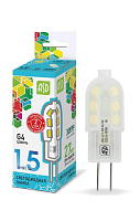 Лампа светодиодная LED-JC-standard 1.5Вт капсульная 4000К нейтр. бел. G4 135лм 12В ASD 4690612003290 купить оптом