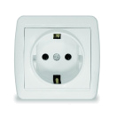 Розетка 1-м ОП Клио 16А IP44 с заземл. бел. UNIVersal К2228 – купить по низкой цене. Низковольтное оборудование