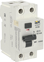 Выключатель дифференциального тока (УЗО) 2п 40А 30мА тип A ВДТ R10N ARMAT IEK AR-R10N-2-040A030 – купить по низкой цене. Дифференциальные автоматы
