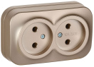 Розетка 2-м ОП GLORY РС22-2-ХШм 10А без заземл. без защ. шторок шампань матов. IEK ERH20-K37M-10 – купить по низкой цене. Низковольтное оборудование