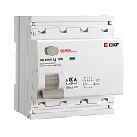 Выключатель дифференциального тока 4п 80А 30мА тип A 6кА ВД-100N электромех. PROxima EKF E1046MA8030 – купить по низкой цене. Дифференциальные автоматы