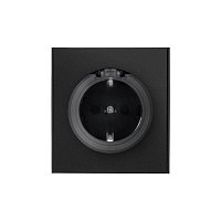 Розетка 1-м СП STRONG MIELE 16А с заземл. со шторками и крышкой антрацит Kranz KR-78-0702-5 – купить по низкой цене. Низковольтное оборудование