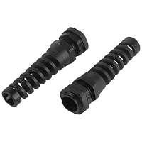 Ввод кабельный (сальник с гибким отводом) PGR 13.5 (d отв. 20.5мм / d провод.6-12мм) IP54 (уп.10шт) ЭРА Б0065201