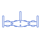 Подвес многороликовый поддерживающий 5П6Р-150-1