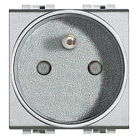 Розетка 1-м СП 2мод. 16А IP20 250В 2P+E с заземл. защ. шторки франц. стандарт алюм. Leg BTC NT4142 – купить по низкой цене. Низковольтное оборудование
