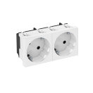 Розетка 2-м 2х2К+3 под углом 33град. шторки 16А 250В (45х90мм - 2 модуля Modul45) бел. OBO 6120103 – купить по низкой цене. Низковольтное оборудование