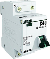 Выключатель автоматический дифференциального тока 2п (1P+N) C 25А 30мА тип AC 4.5кА ДИФ-102 2мод. DEKraft 16005DEK – купить по низкой цене. Автоматические выключатели