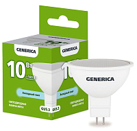 Лампа светодиодная MR16 10Вт софит 6500К GU5.3 230В GENERICA LL-MR16-10-230-65-GU5-G купить оптом