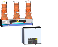 Выключатель вакуумный Optimat BB-10-20/1000-У2-430 с блоком управления Optimat BU-41-У2 КЭАЗ 282387